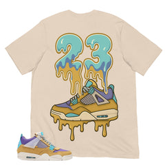 23 Dripping Sneaker Shirt - Match Union LA x Air Jordan 4 Desert Moss