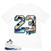 23 Flight MJ Shirt - Matching Air Jordan 5 Retro 'Grape' 2025