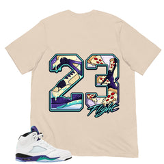 23 Flight MJ Shirt - Matching Air Jordan 5 Retro 'Grape' 2025