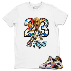 23 Flight Graphic Tee, Shirt to Match Air Jordan 7 Miro, Air Jordan 7 Miro Unisex Shirt
