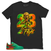 23 Flight MJ Shirt - Match Air Force 1 Stadium Green Crimson