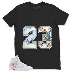23 Flight MJ Shirt - Match Virgil Abloh x Air Jordan 1 Alaska