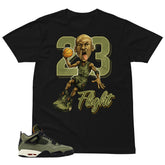 23 Flight MJ Sneaker Shirt - Match Air Jordan 4 Undefeated