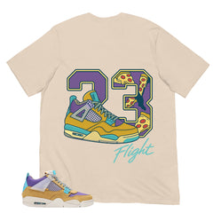 23 Flight Shirt - Match Union LA x Air Jordan 4 Desert Moss