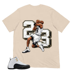 Number 23 Legend Shirt - Match Air Jordan 12 'Taxi'