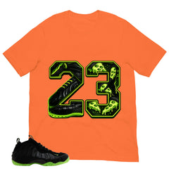 23 Legend MJ Shirt - Match Air Foamposite One Black Volt