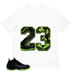 23 Legend MJ Shirt - Match Air Foamposite One Black Volt