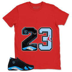 23 Legend MJ Shirt - Match Air Jordan 14 Black University Blue 2026