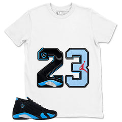 23 Legend MJ Shirt - Match Air Jordan 14 Black University Blue 2026