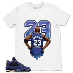 23 Legend MJ Shirt - Match Air Jordan 4 Retro Lakers