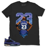 23 Legend MJ Shirt - Match Air Jordan 4 Retro Lakers