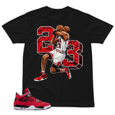 23 Legend MJ Shirt - Match Air Jordan 4 Toro Bravo