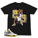 23 Legend MJ Shirt - Match Air Jordan 4 Vivid Sulfur