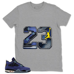 23 Legend Shirt - Match Air Jordan 4 Retro Lakers