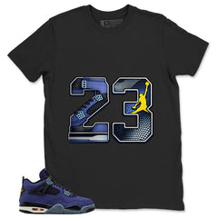 23 Legend Shirt - Match Air Jordan 4 Retro Lakers