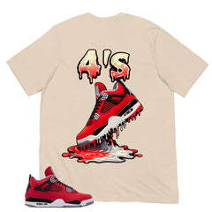 Graphic Tee 4's Dripping Shirt to Match Toro Bravo 4s Zadago