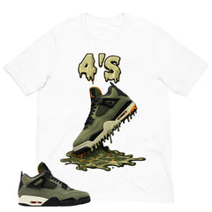 4's Dripping Sneaker Shirt - Match Air Jordan 4 Undefeated