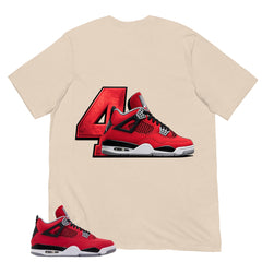 4's Sneaker Shirt - Match Air Jordan 4 Toro Bravo