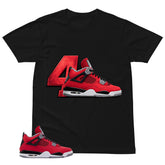 4's Sneaker Shirt - Match Air Jordan 4 Toro Bravo