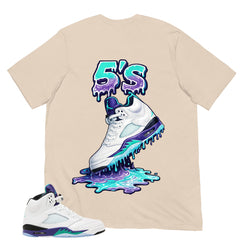 5's Dripping Shirt - Matching Air Jordan 5 Retro 'Grape' 2025
