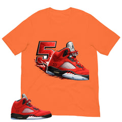 5's Sneaker Shirt - Match Air Jordan 5 Raging Bull