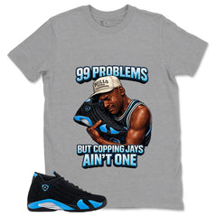 99 Problems Shirt- Match Air Jordan 14 Black University Blue 2026