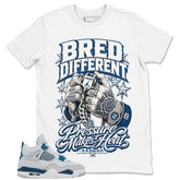 Cream Military Blue 4s Zadago Shirt Bred Different Graphic