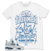 Cream Military Blue 4s Zadago Shirt Triumph 47 Hustle Myth Graphic