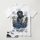 A Maniere For The Love 3s Zadago Shirt All Hustle No Luck Graphic
