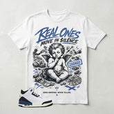 A Maniere For The Love 3s Zadago Shirt Real Ones Move In Silence Graphic