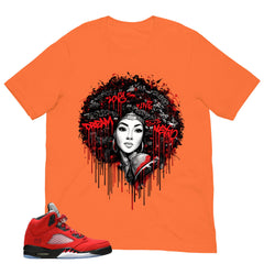 Graphic Tee Afro Queens Shirt Match 5s Raging Bull