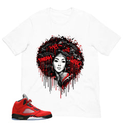 Graphic Tee Afro Queens Shirt Match 5s Raging Bull