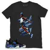 Air Ball Graphic Tee, Shirt to Match Air Foamposite One Galaxy, Air Foamposite Unisex Black Shirt