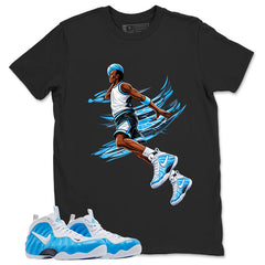 Air Ball Graphic Tee, Shirt to Match Air Foamposite Pro University Blue, Air Foamposite Unisex Blue Shirt