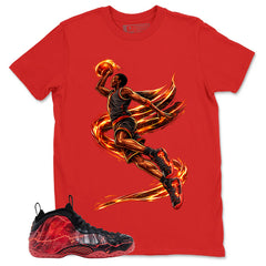 Air Ball Graphic Tee, Shirt to Match Air Foamposite Stranger Things, Air Foamposite Unisex Blue Shirt