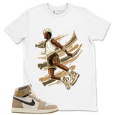 Air Ball Shirt - Match Cream Wmns Air Jordan 1 Khaki