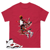 Air Ball Shirt - Match White Air Jordan 6 Carmine