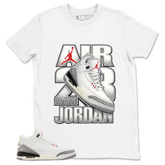 Air Jordan 23 Shirt - Match Jordan 3 White Cement Reimagined