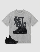 Black Cat 4s Zadago Washed T-shirt Did You Get Em Graphic
