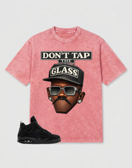 Black Cat 4s Zadago Washed T-shirt Don't Tap The Glass Graphic