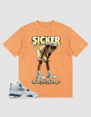 Military Blue 4s Zadago Washed T-shirt Sicker Than Your Average Graphic