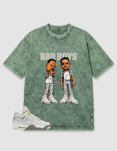 Grey Photon Dust 4s Zadago Washed T-shirt Bad Boys Graphic