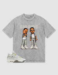 Grey Photon Dust 4s Zadago Washed T-shirt Bad Boys Graphic