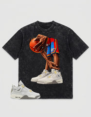 Grey Photon Dust 4s Zadago Washed T-shirt Ball Mode Graphic