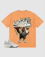 Grey Photon Dust 4s Zadago Washed T-shirt Did You Get Em Graphic
