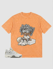 Grey Photon Dust 4s Zadago Washed T-shirt Got 'Em Dope Graphic