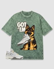Grey Photon Dust 4s Zadago Washed T-shirt Got 'Em GS Graphic