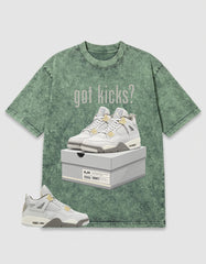 Grey Photon Dust 4s Zadago Washed T-shirt Got Kicks Graphic
