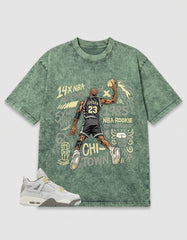 Grey Photon Dust 4s Zadago Washed T-shirt Jordan 23 All Star Graphic