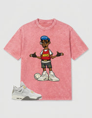 Grey Photon Dust 4s Zadago Washed T-shirt Mars 23 Graphic